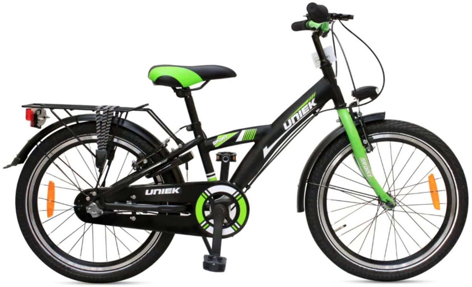 Uniek Kinderfiets 3S 20'' Zwart Groen