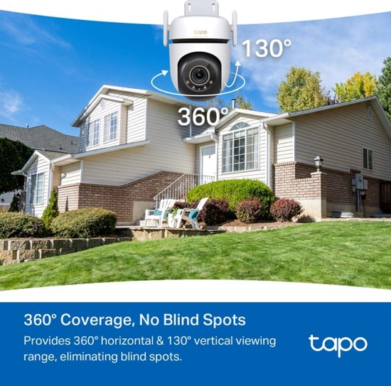 Tapo C530WS Beveiligingscamera Buiten 3-pack + H500 CentralHub - Bundelvoordeel - 3K 5MP - 360° Draaibaar - Starlight Kleur Nachtzicht - Lokale Opslag tot 16TB - Geen Abonnement - 30m Nachtzicht - IP66 Weerbestendig - Automatisch Volgen - 12x Zoom — afbeelding 5