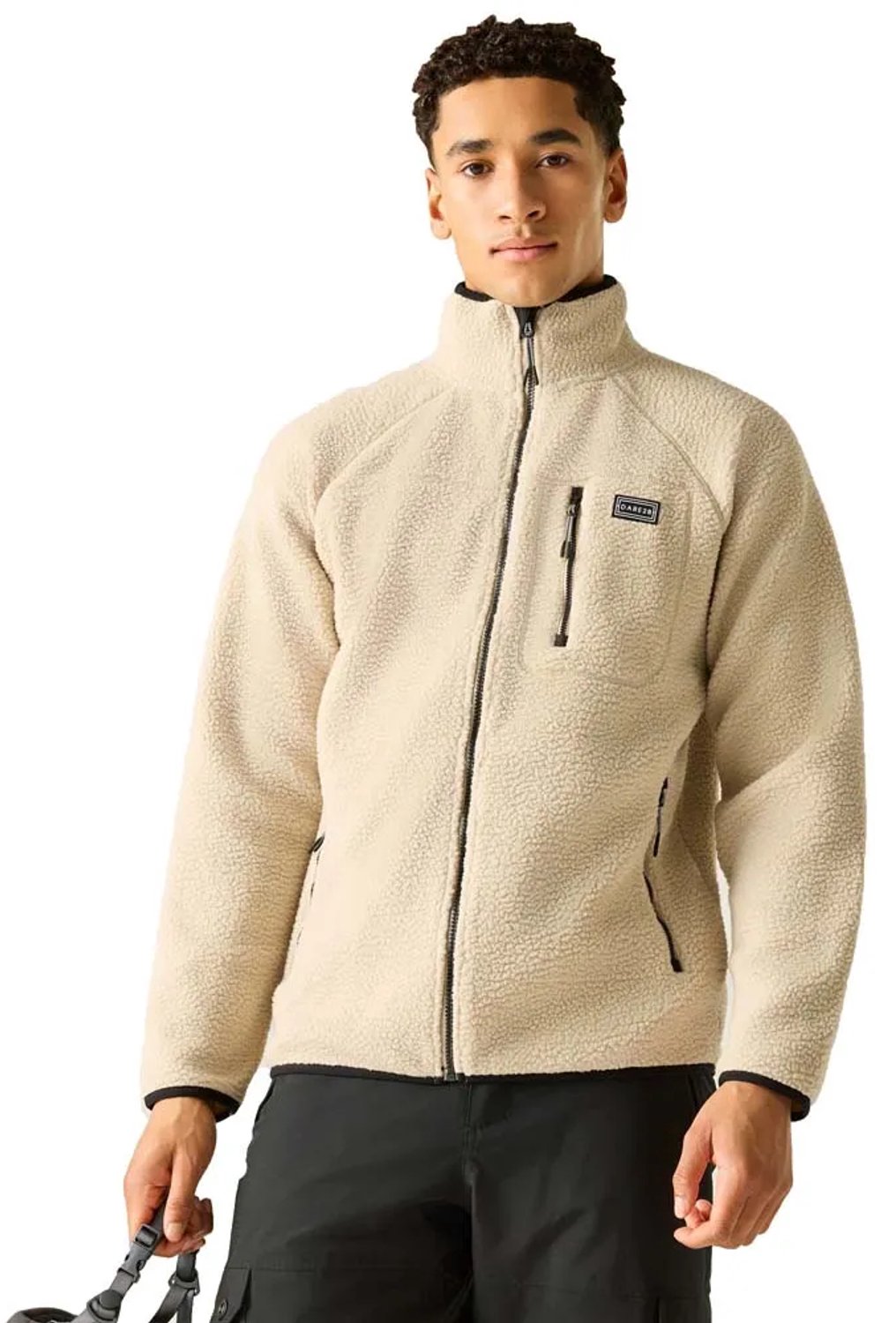 Dare2b Camber Fleece Met Volledige Rits Man Wit