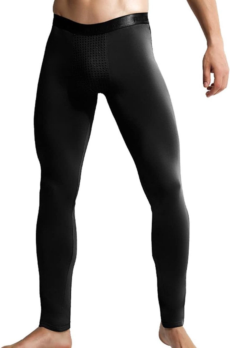 Thermisch Ondergoed Heren Modal Lange Thermische Broek Magnetische Winter Koude Bescherming Basislaag Lage Taille