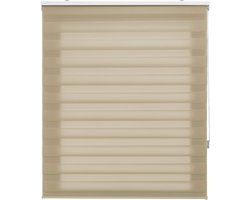 Rolgordijn voor dag en nacht - beige, rolgordijn 145 x 250 cm (b x h), stofgrootte 142 x 245 cm, verduisteringsrolgordijnen voor dag en nach