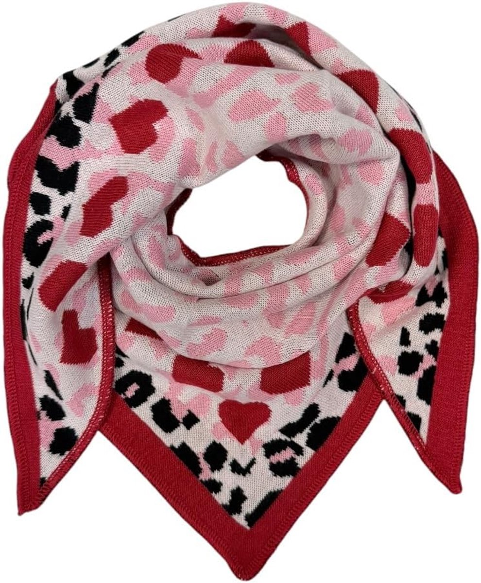 Sjaal voor dames, zachte gebreide doek met modern