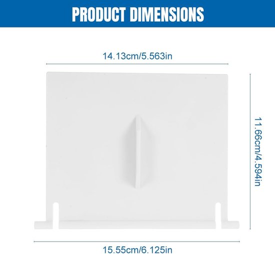 Kunststof skimmerklep vervangende compatibel met Hayward skimmerklep Weir Gate Assembly zwembadaccessoires vijverskimmer voor tuinzwembad — afbeelding 5