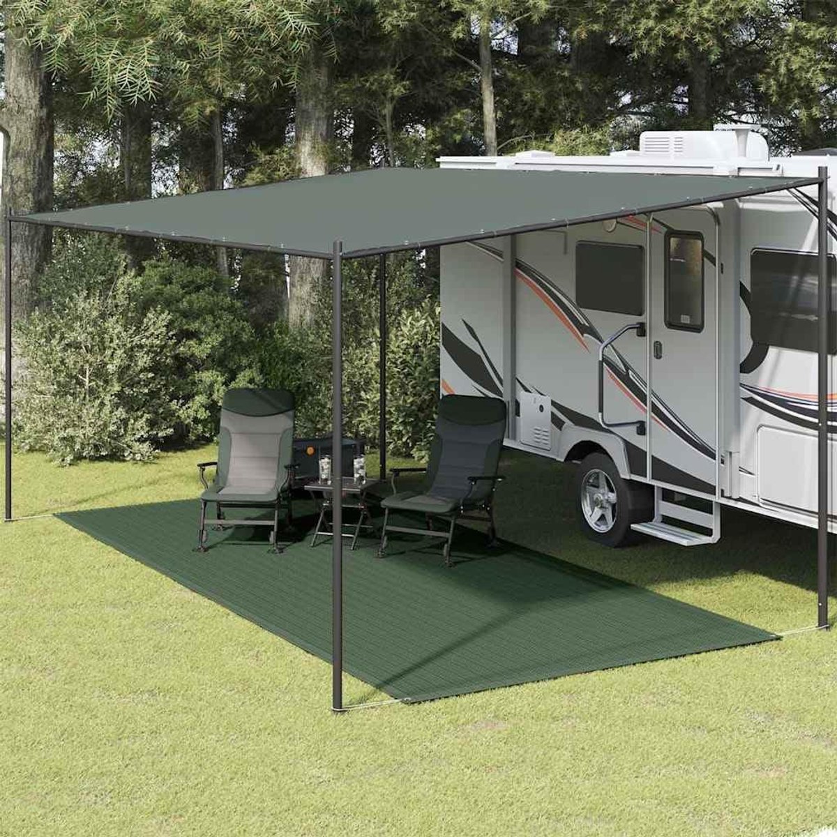 Tapijt - outdoor vloerbedekking / HDPE campingmat 250 x 600
