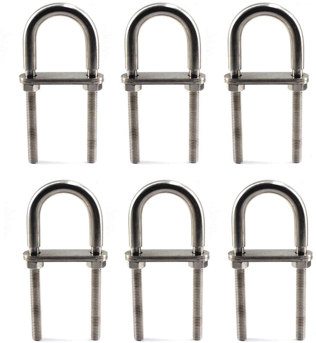 Strijkbout 304 roestvrij staal U Bolt (6 stuks)