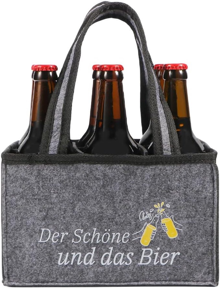 Biergeschenken voor mannen verjaardag, draagtas mannen handtas bier, grappige gepersonaliseerde geschenken mannen