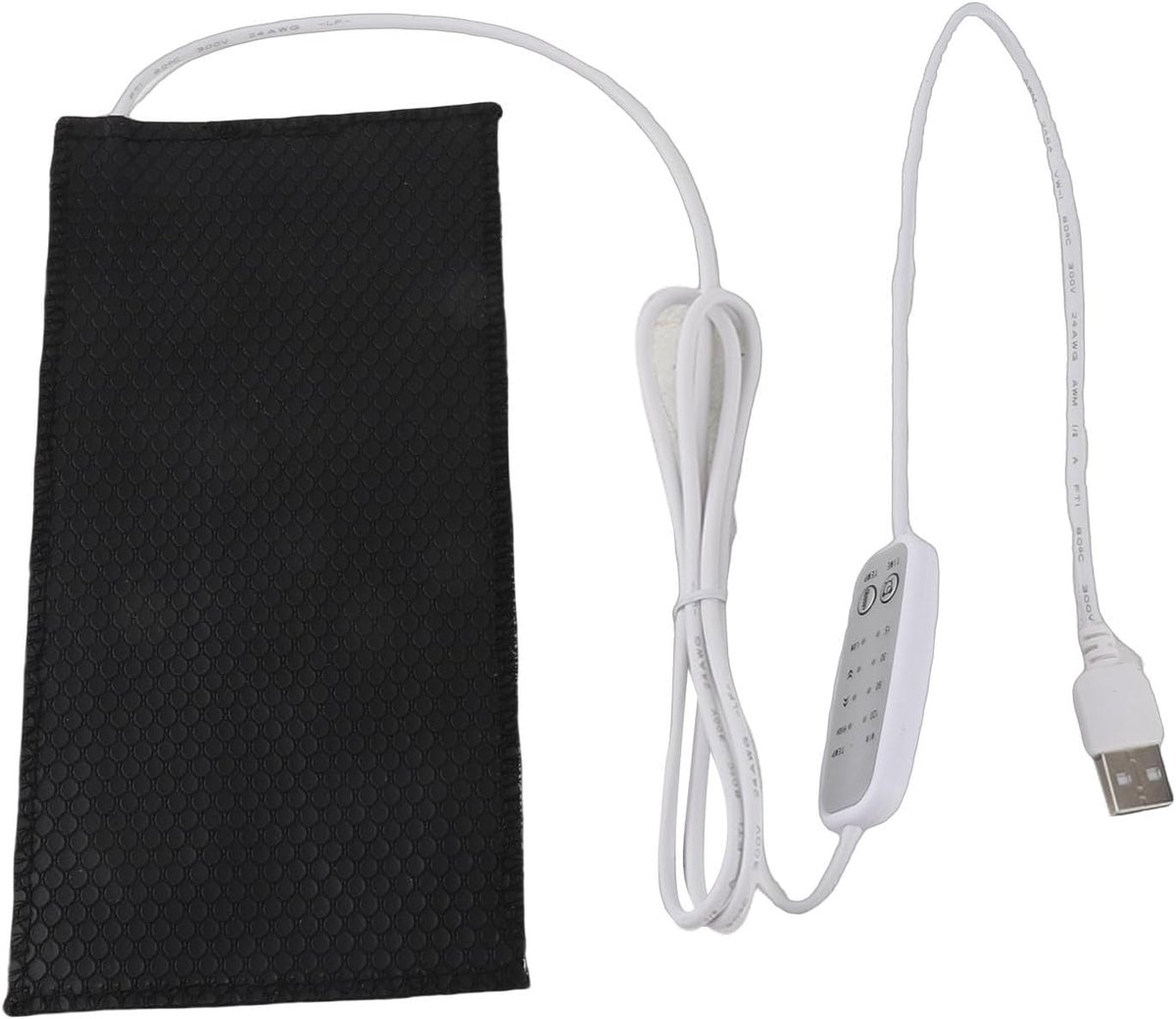 Verwarming Pad Warmte Mat, 4 Gear USB Power Temperatuur Regulerende Verwarming Pad Waterdichte Elektrische Doek Heater(25x30cm)