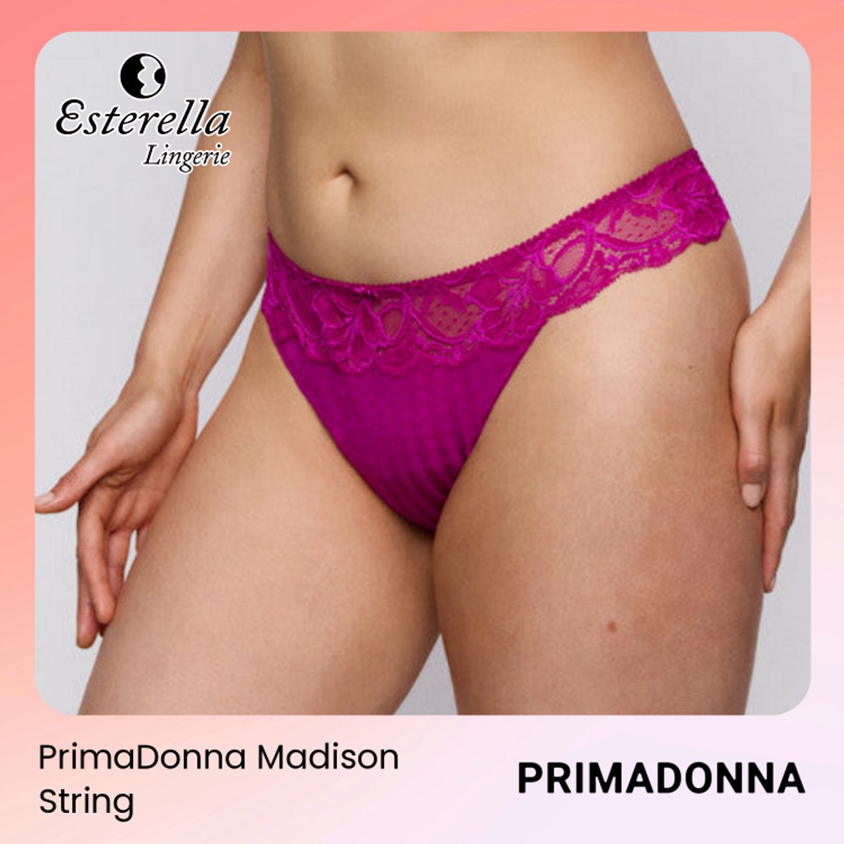 PrimaDonna Madison String 0662125 Wild Rose - maat 40