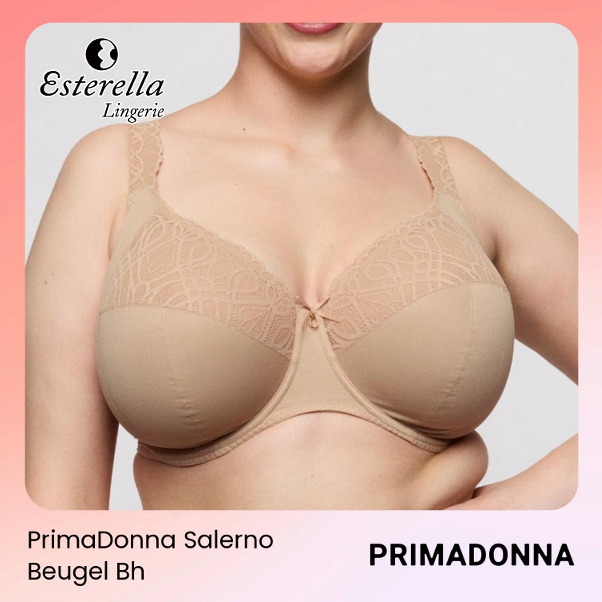 PrimaDonna Salerno Beugel Bh 0163535 Candy Ginger - maat EU 90I / FR