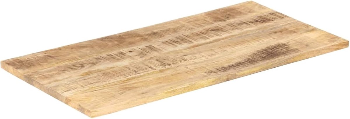Mangohout, massief tafelblad van massief hout, reservetafelblad, houten plaat voor eettafel, eetkamertafel, 25-27 mm, 120 x 60 cm