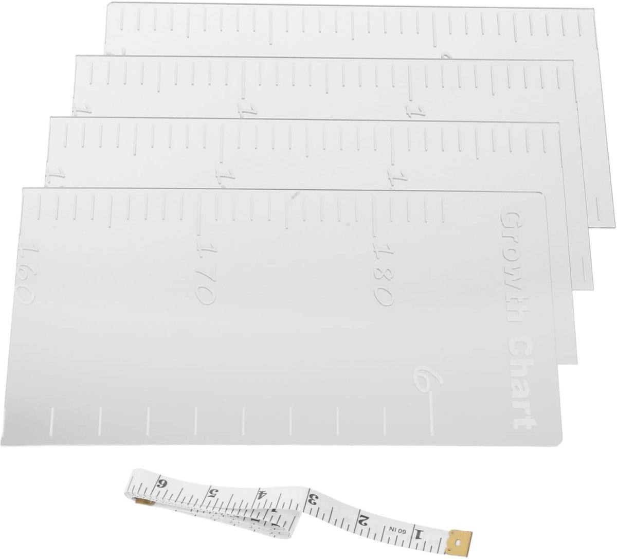1 Set Groeimeter Muursticker met voor Meisje Decoratieve Height Chart Wanddecoratie voor Thuis Bijhouden van