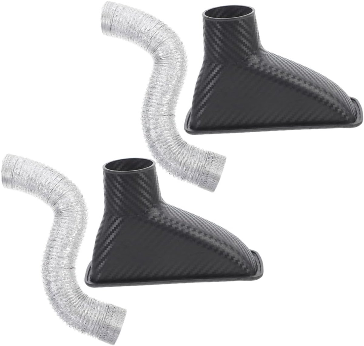 2 Stuks Luchtinlaat Duct Kit Universele Auto Accessoires voor Verbeterde Motorprestaties Stijl Eenvoudig Te Installeren voor Diverse Automodellen