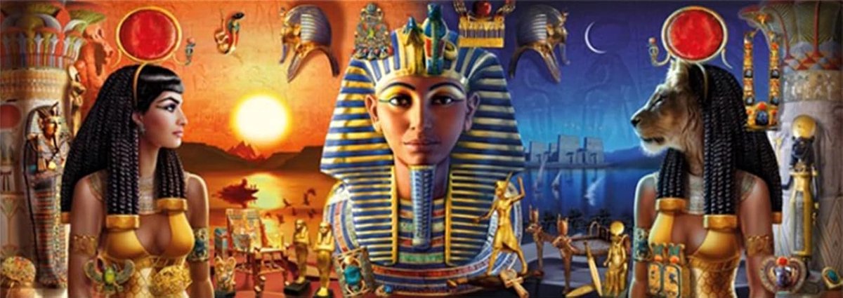 Painting Foto's Grote, Egyptische goden Diamond Painting 30 x 60 cm, Full Vierkant Diamant Schilderij op Nummers Volwassenen Kinderen Borduurset, Woonkamer Slaapkamer Decoratie en Muurdecoratie