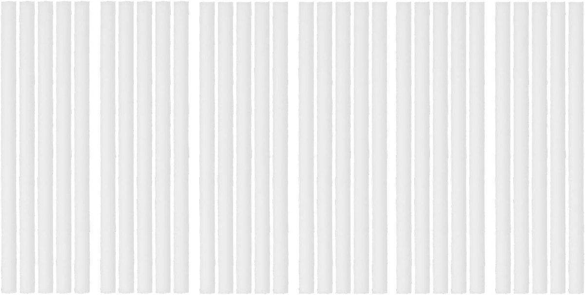 30 stuks 5 x 100 mm katoenen luchtbevochtigerstaafjes katoenen filter navulstaafjes vervangende lonten, katoenen staaffilter voor luchtbevochtiger nevel luchtverstuiver