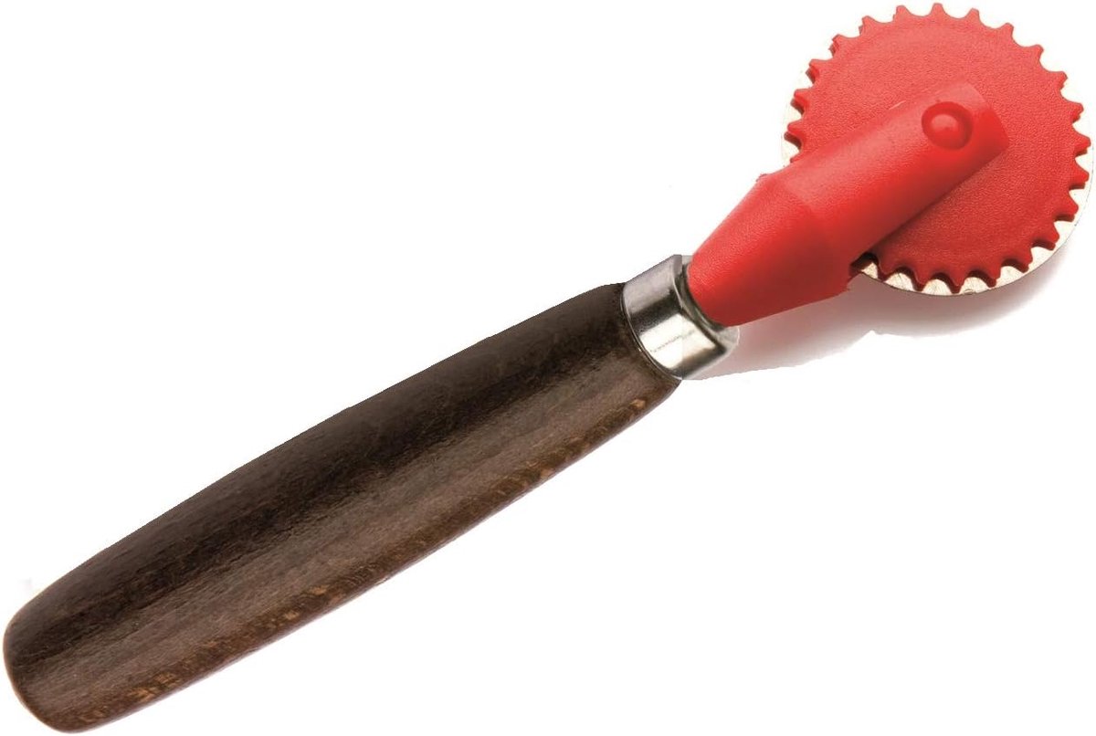 4cm Deeg/Ravioli Stempelsnijder & Sealer Wiel, Gebak/Pasta Maker, Houten Handvat