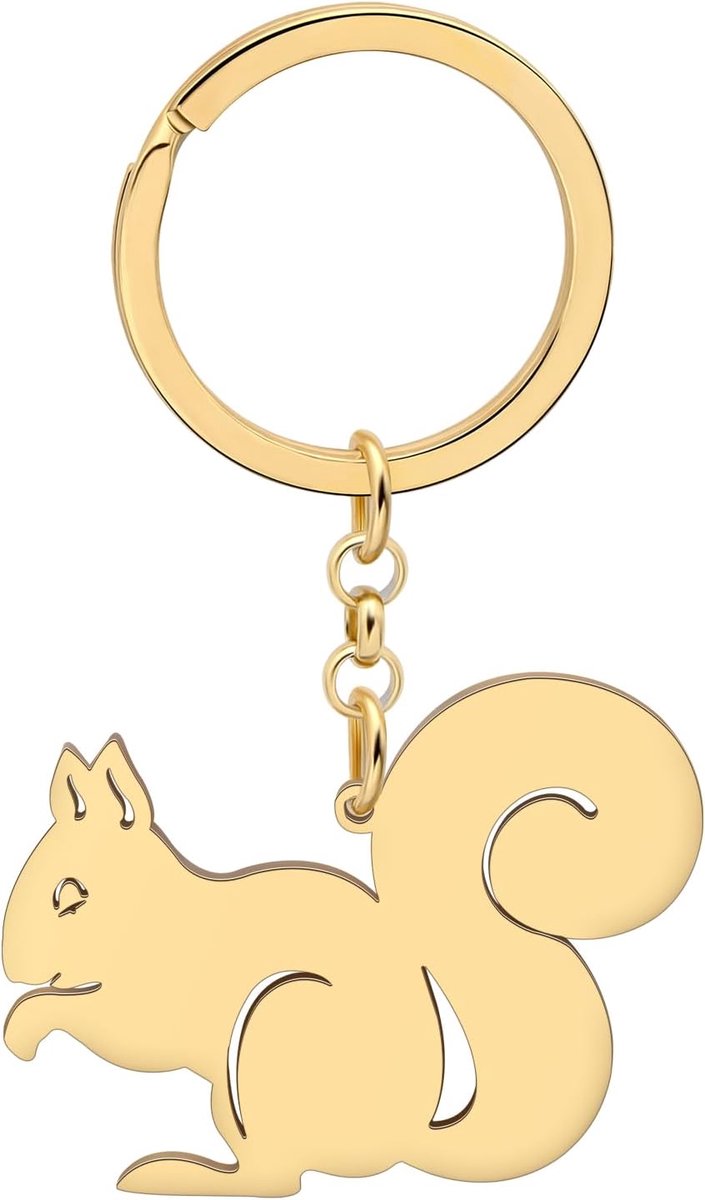 Leuke Eekhoorn Sleutelhanger Nieuwigheid Sieraden Voor Vrouwen Autosleutels Portemonnee Handtassen Sleutelhangers Charms Geschenken