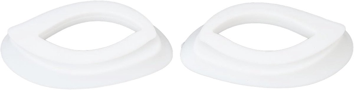Siliconen oogbedekking, LED foton gezichtsbedekking oogdekking siliconen beschermende oogpatch voor huidverjonging gezichtsbescherming apparaat (wit)