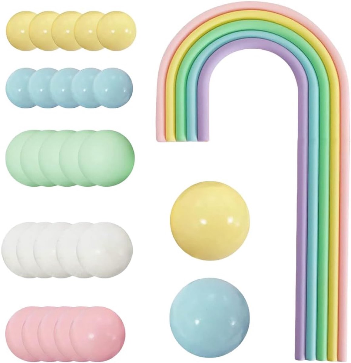 28 Stuks Taartdecoratie Regenboog Cake Topper Boog Decoratie Taartversiering Verjaardagstaart Dessert Decor Babyshower Feest Decoratie Bakaccessoires
