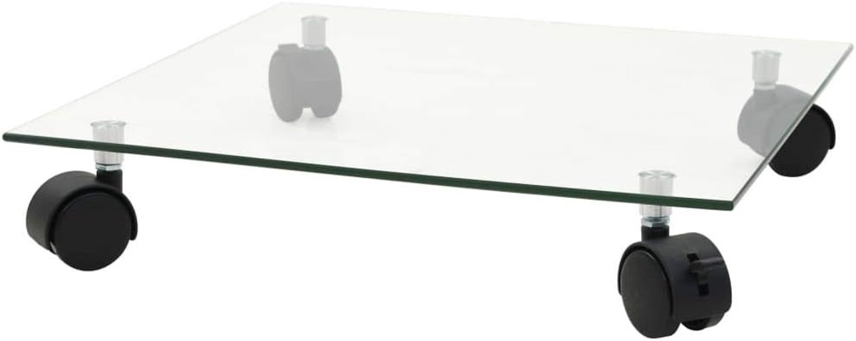 4 stuks. 35x35 cm gehard glas vierkant