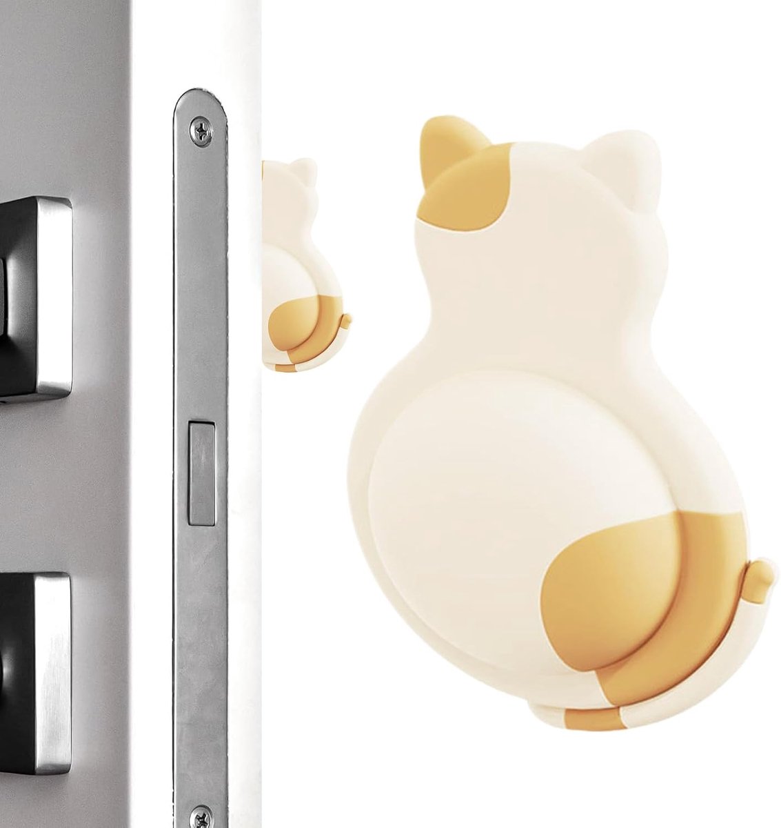Wandbescherming voor deurgrepen, wandbescherming, schattige dieren, zelfklevende stopper, droogwand, hoofdeinde, keuken, entree, badkamer, glas, kast, koelkast