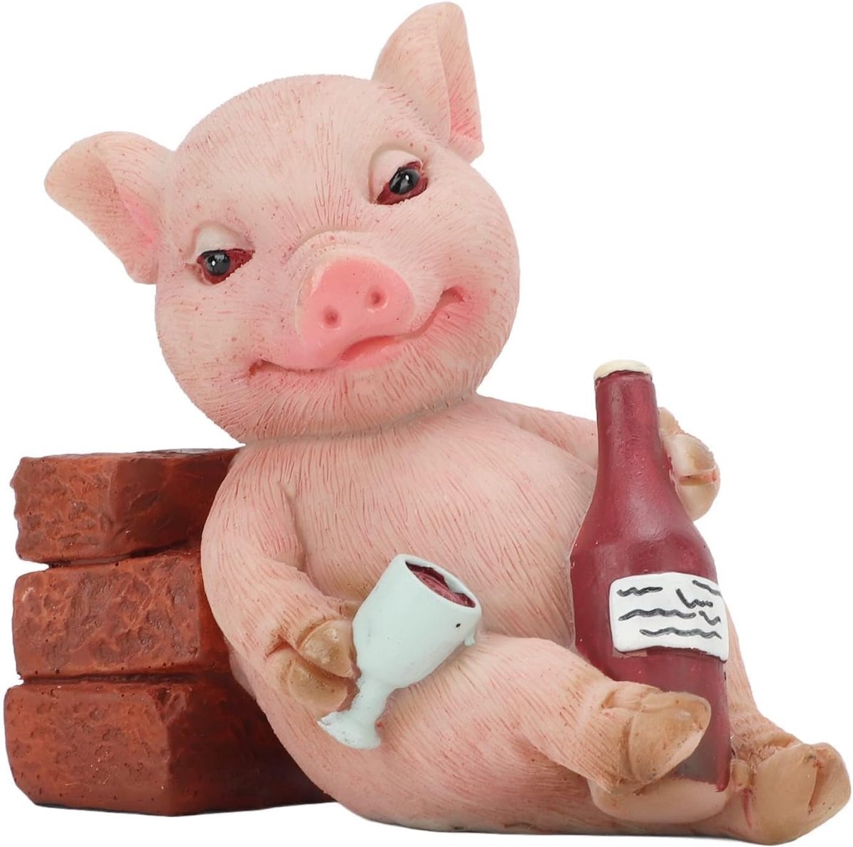 Varken standbeeld, Piggy Ornament Schattig Decoratief Dierenbeeldje voor Desktop, Thuis, Kantoordecoraties