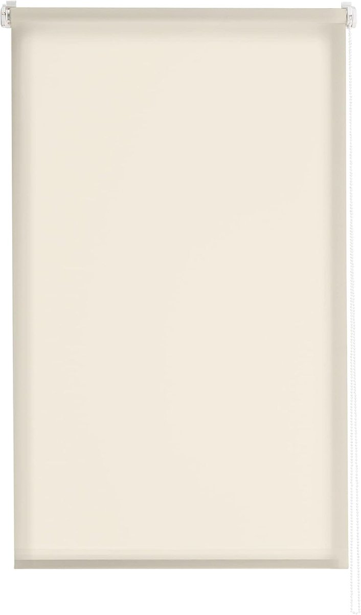 Rolgordijn lichtdoorlatend "ZONDER TOEPASSING" Easyfix, stof, lichtbeige, 70 x 150 cm