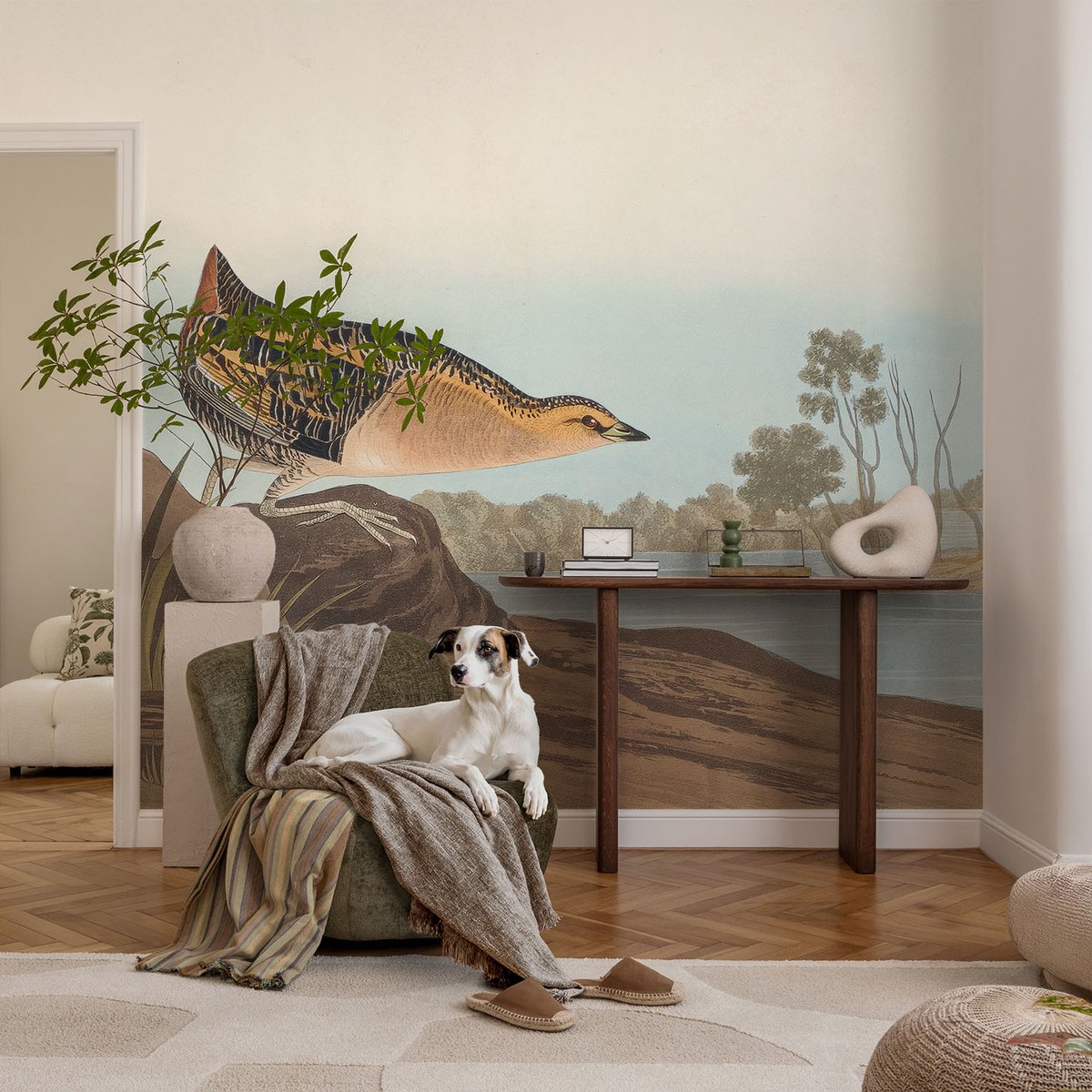 Coloray Vliesbehang - Groente Snellijm Behang - 104x70 cm - Natuurlijke Scène Muurschildering - Slaapkamer behang Dieren - Fotobehang Vlies - Slaapkamer behang