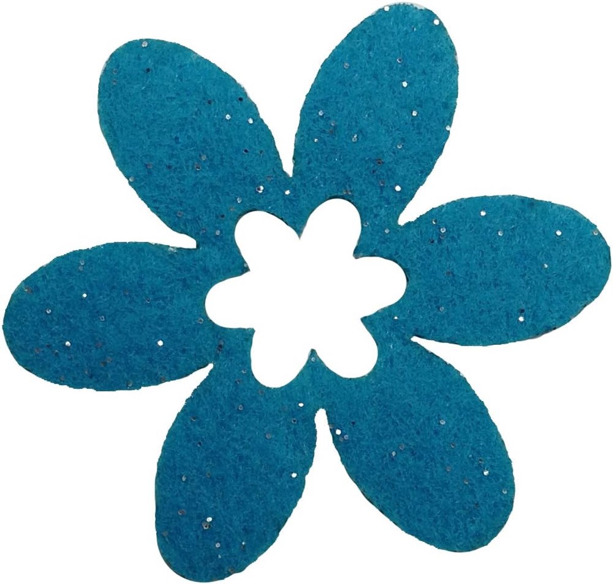 Knutsel-News strooidecoratie, fliz, turquoise, 18 x 12 x 5 cm