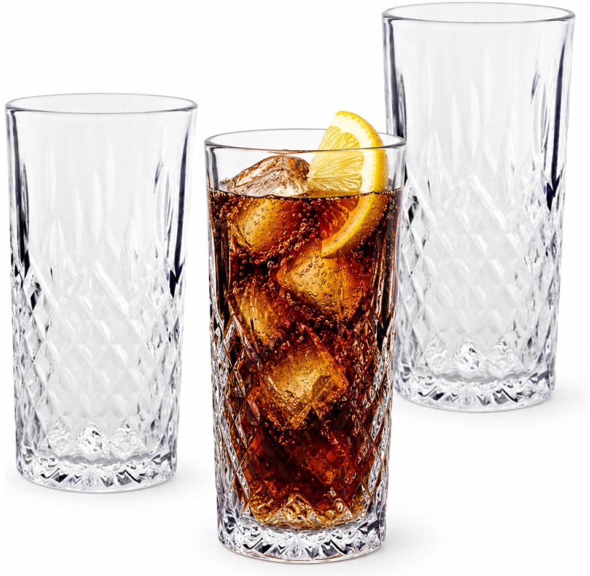 Cosy Moments Glas tumbler - 35cl - set van 3 - Havana