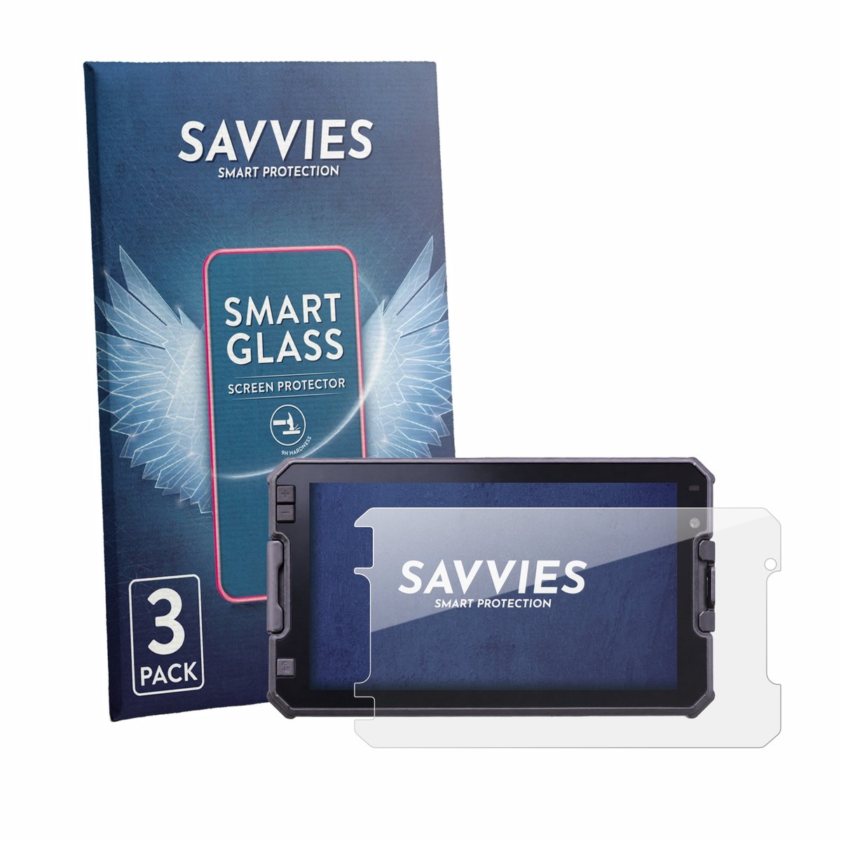 3 Stuks Savvies Screenprotector - geschikt voor DMD NOR7E 7" - beschermfolie glas transparant