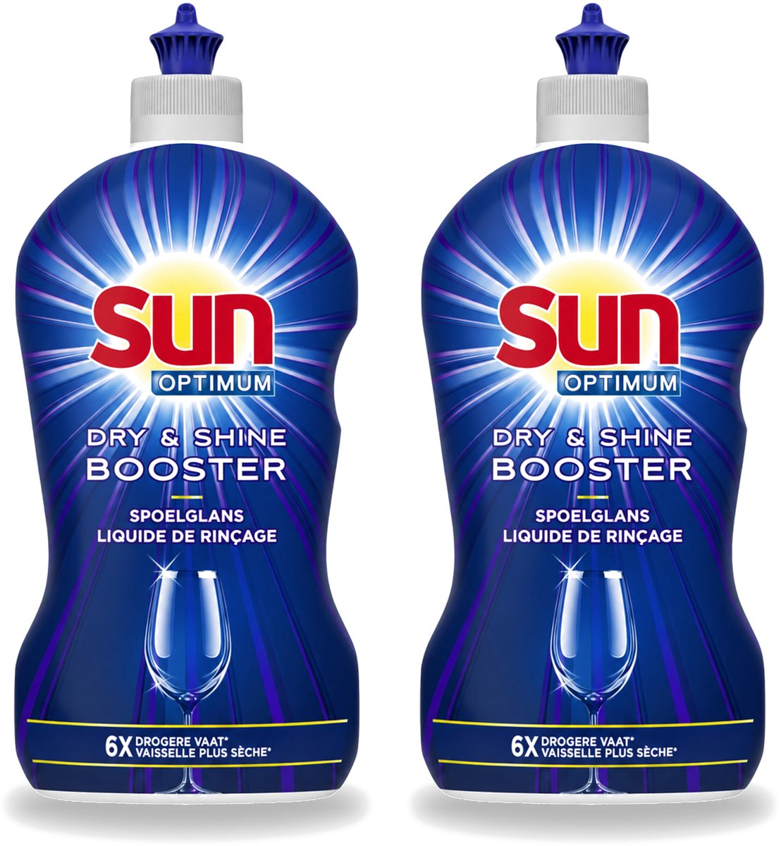 2 x Sun - Shine & Dry Booster - Spoelglans - 450 ml - Voordeelverpakking - 2 stuks