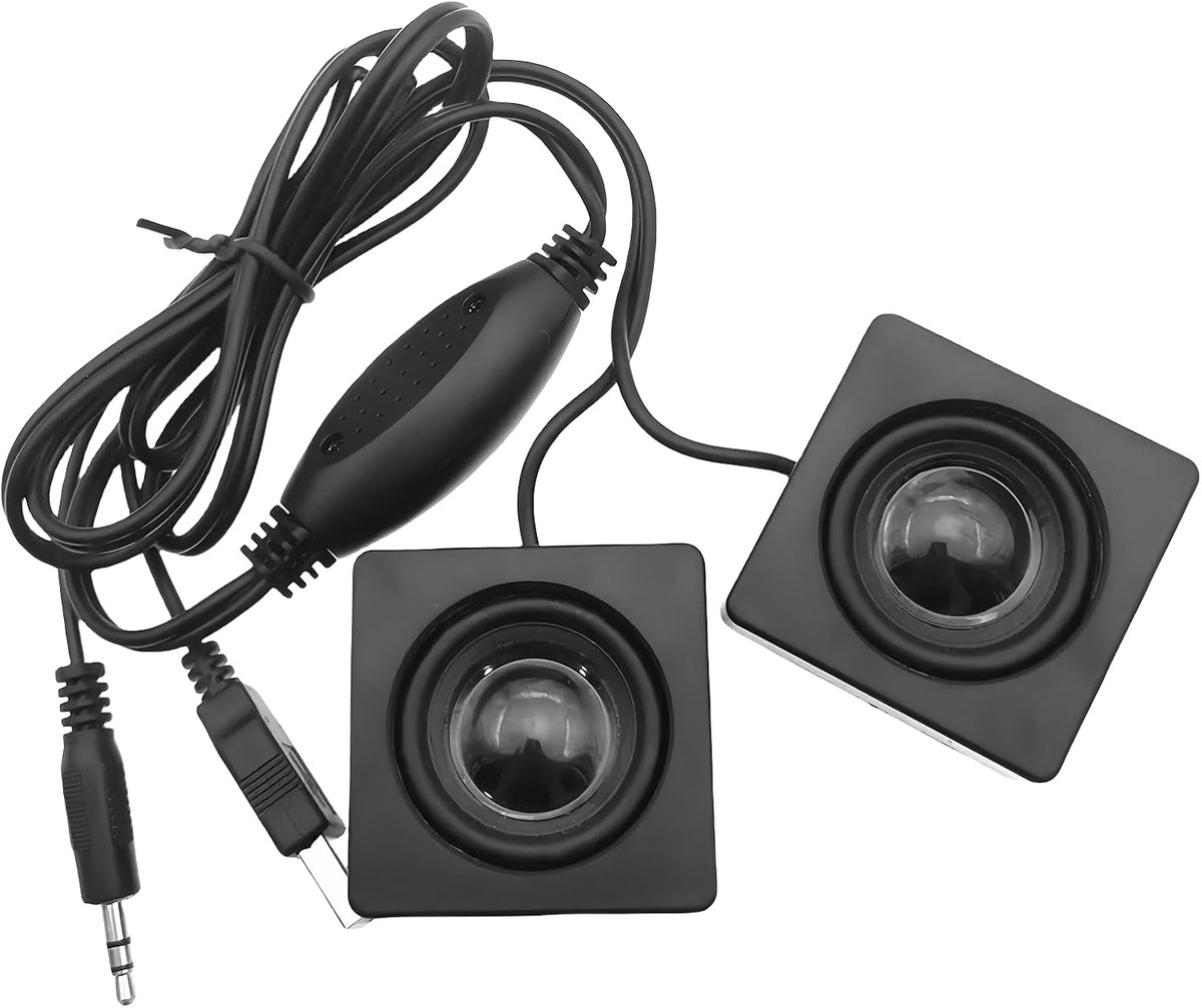 PC-luidsprekers: mini-computerluidspreker, monitorluidspreker voor pc, USB-draagbare computerluidspreker, stereo, verborgen type, kleine luidspreker voor kantoor, gaming en thuiskantoor