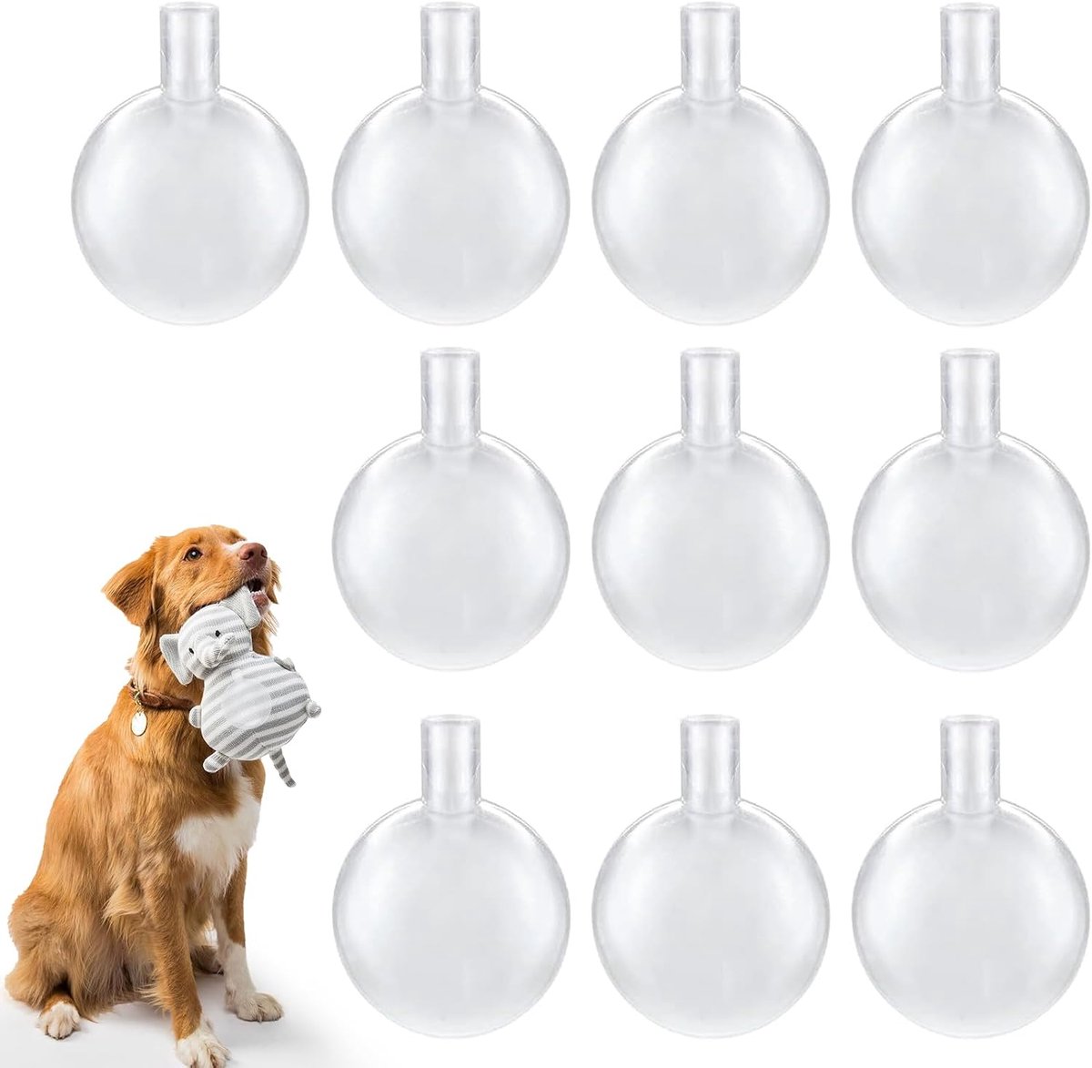 10 reservefluitjes voor hondenspeelgoed, 5 cm, reparatie-accessoires voor pluche dieren en piepspeelgoed, ideaal voor knutselen en onderhoud van speelgoed voor dieren