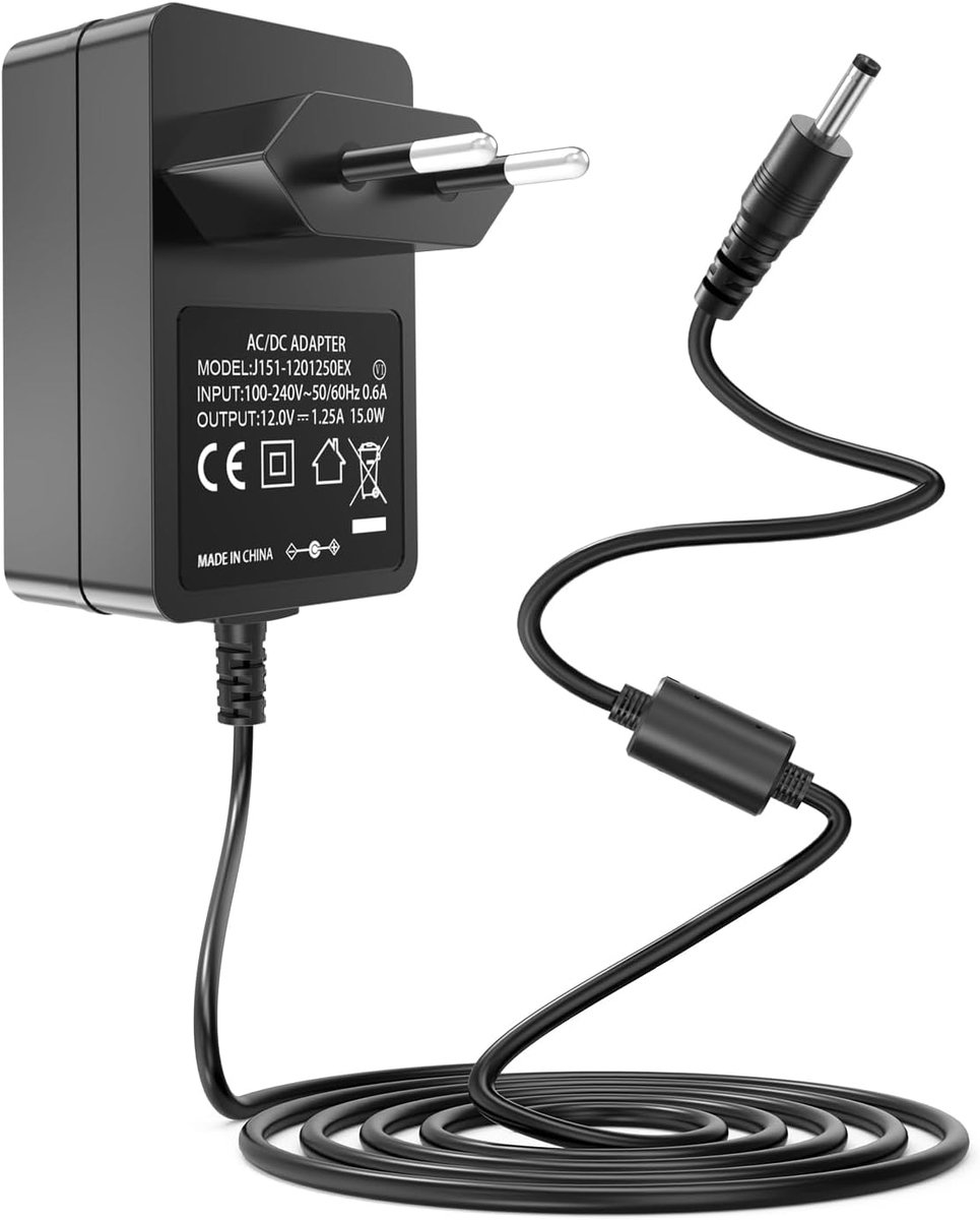 15 W voeding voor Echo Spot, Pop, Echo Dot (3e/4e/5e generatie), Echo Dot met klok (3e/4e/5e generatie), Echo Dot Kids Edition, Echo Show 5 (1e en 2e generatie) en Fire TV Cube