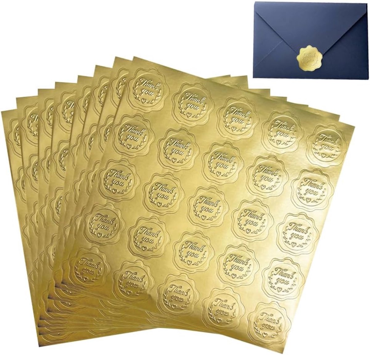 200 stuks zelfklevende ronde waszegelstickers