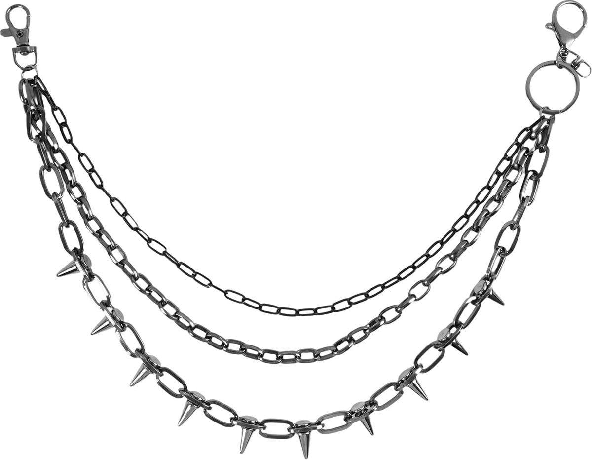 legering broek ketting mannen vrouwen punk rock portemonnee ketting jeans riem accessoires hiphop