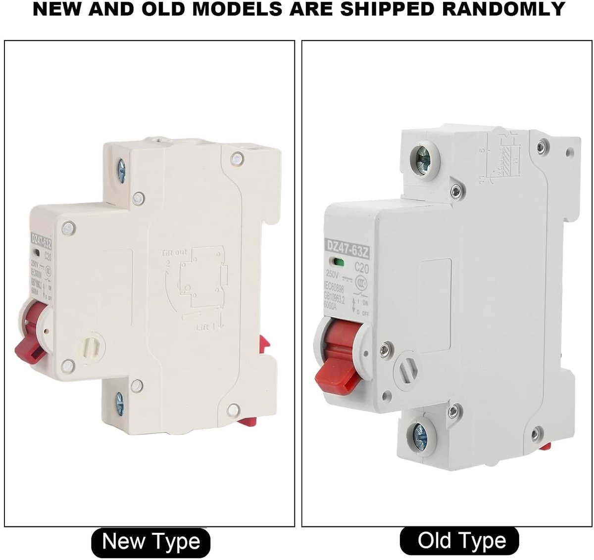 Miniatuur stroomonderbreker 20A met pneumatische lekbeveiliging - Betrouwbare bescherming voor elektrische installaties