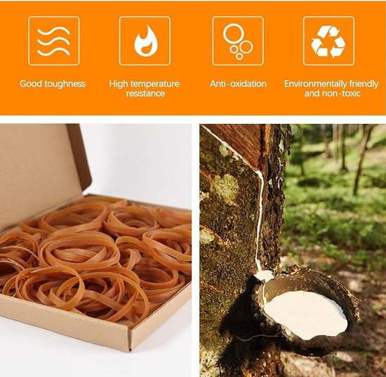 Dikke en Sterke Elastische Bands 100 Stuks - 100mm x 5mm - Ideaal voor Thuis, School en Kantoor Gebruik — afbeelding 5