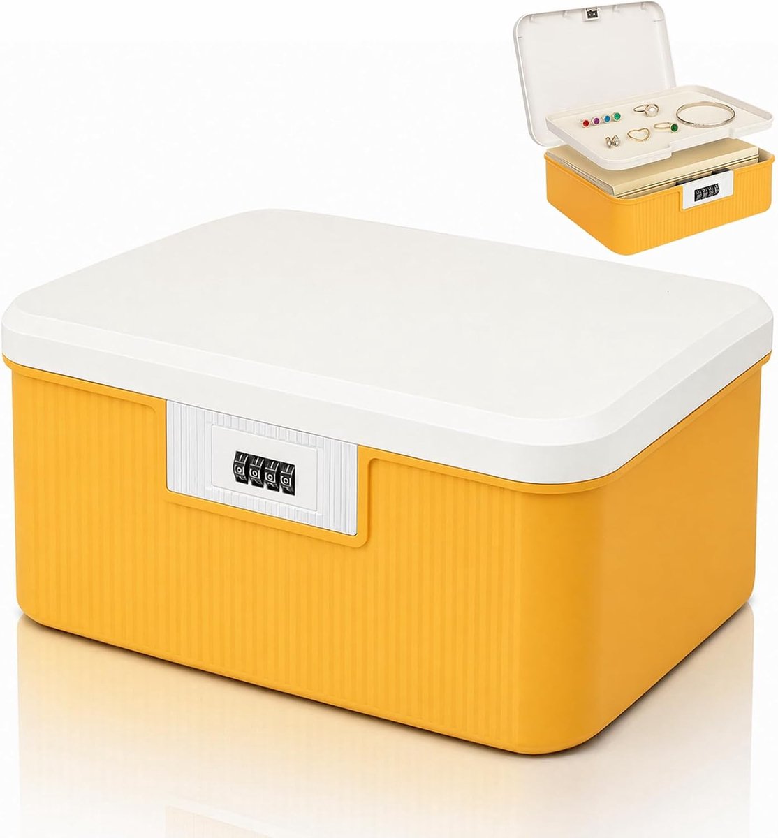 Doos met 2 etages, medicijndoos van ABS, medicijndoos, multifunctionele medicijnorganizer, huisapotheekdoos, opbergdoos