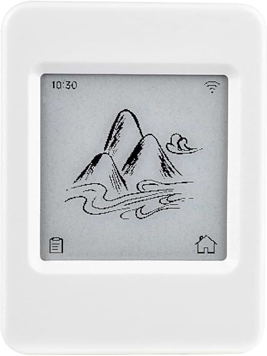 1,54 inch E-Paper ontwikkelbord, zwart-wit E-Ink display, resolutie 200 × 200, geïntegreerde audio codec chip, ondersteunt 2,4 GHz Wi-Fi en BLE 5, ondersteunt AI spraakinteractie