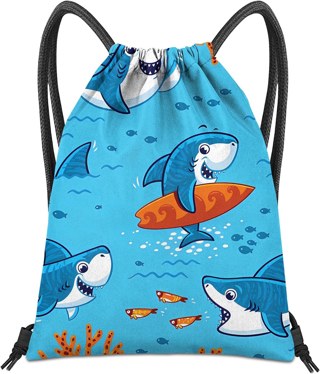 Trekkoord Rugzak voor String Bag Waterdichte Leuke Sport Strand Zwemmen Reizen (13 "× 17")