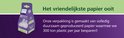 Emballage Philips Avent Natural Response tétine, 'Le papier le plus gentil jamais'.