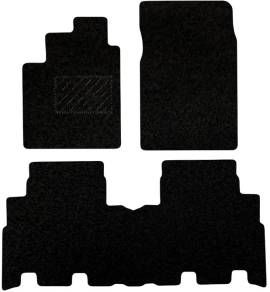 Zwarte naaldvilt automatten voor Toyota Yaris Verso 1999-2005, 3-delig.