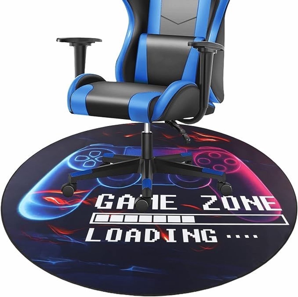 Livatto Gaming Stoelmat – Antislip Vloerbescherming voor Hardhouten Vloeren – 120 cm – Zwart