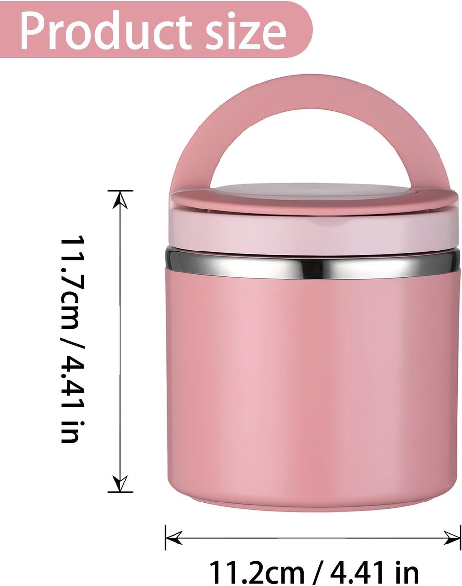 Lunchbox van roestvrij staal, 630 ml