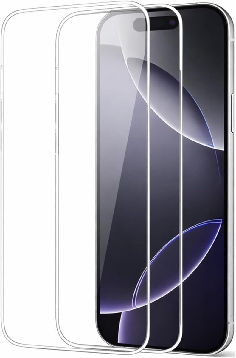 Screenprotector van Gehard Glas voor iPhone 15 Plus [6,7”]– 2 Stuks, 9H Beschermfolie, Hoge Transparantie en Gevoelige Touch Bediening