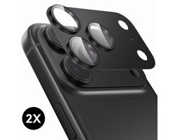 Protection de caméra adaptée à l'iPhone 18 Pro Max Protection d'écran d'objectif de caméra - Noir - Protection d'écran - 2 pièces - Protection de caméra adaptée à l'iPhone 18 Pro Max Protection de caméra - Verre trempé