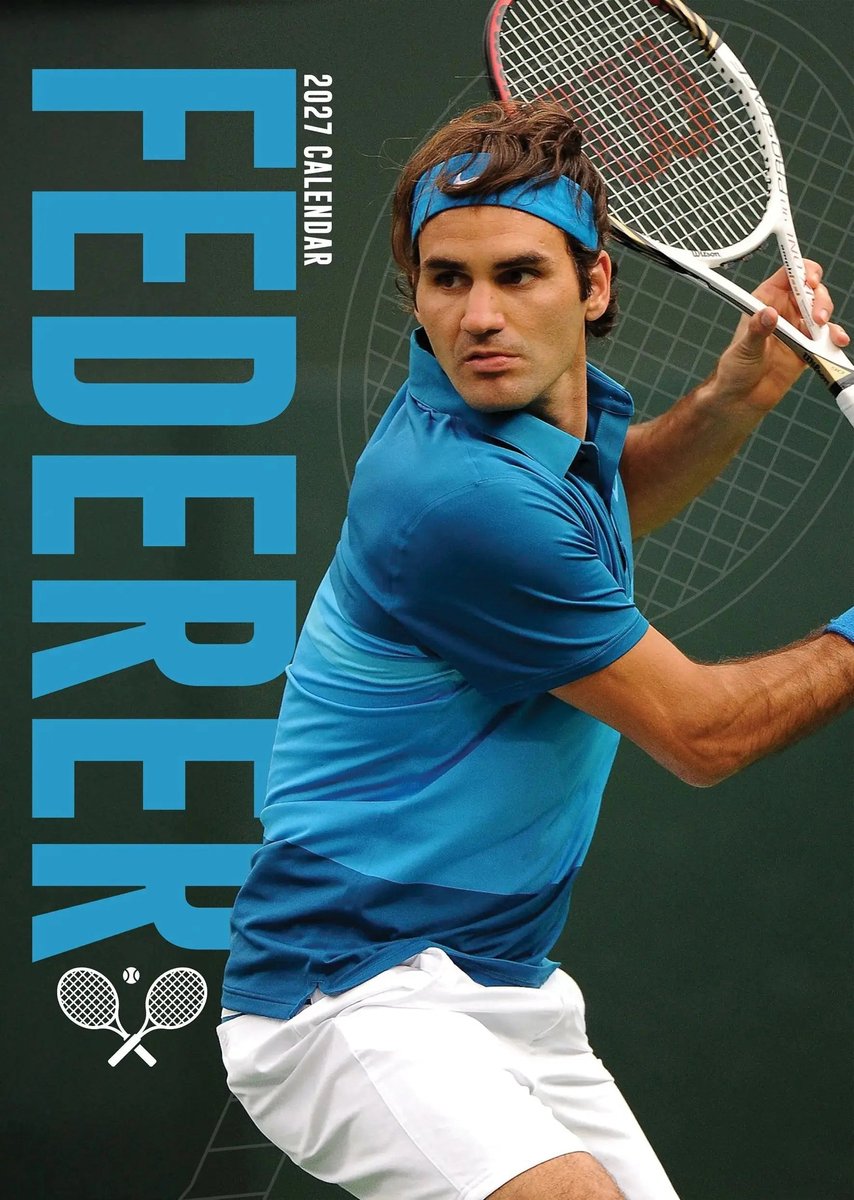 Roger Federer A3 Kalender 2027