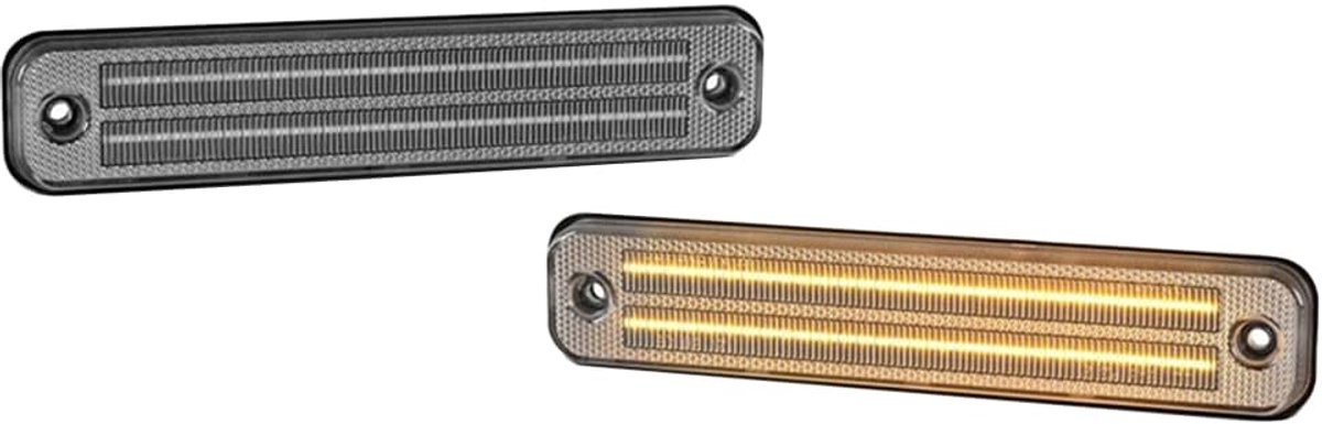 LED Front Amber Achter Rode Side Marker Lights Vervanging voor H-ummer H2 2003-2009, Waterdichte Zijspiegels Richtingaanwijzer Lampen