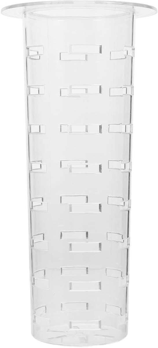 Iplusmile Drankendispenser van acryl voor fruit, 4 l, uitneembare theezeef, gaten voor gelijkmatig gieten, reserveaccessoires voor thuisgebruik en horeca